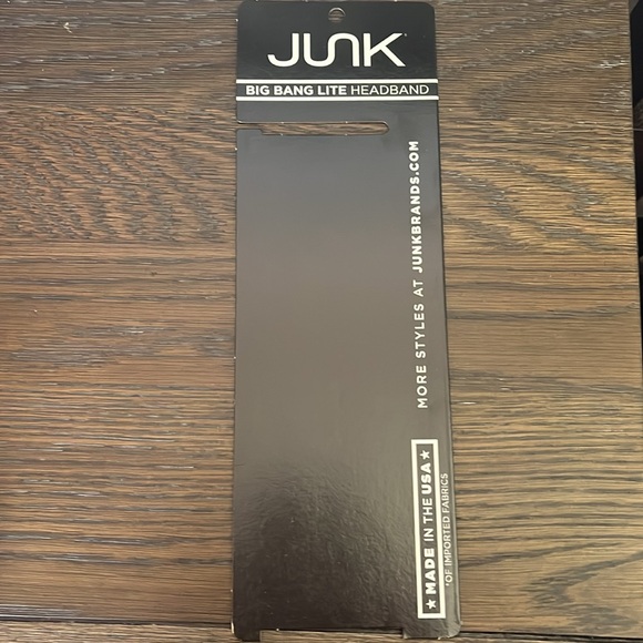 JUNK brand headband. Orange and black - Picture 8 of 9